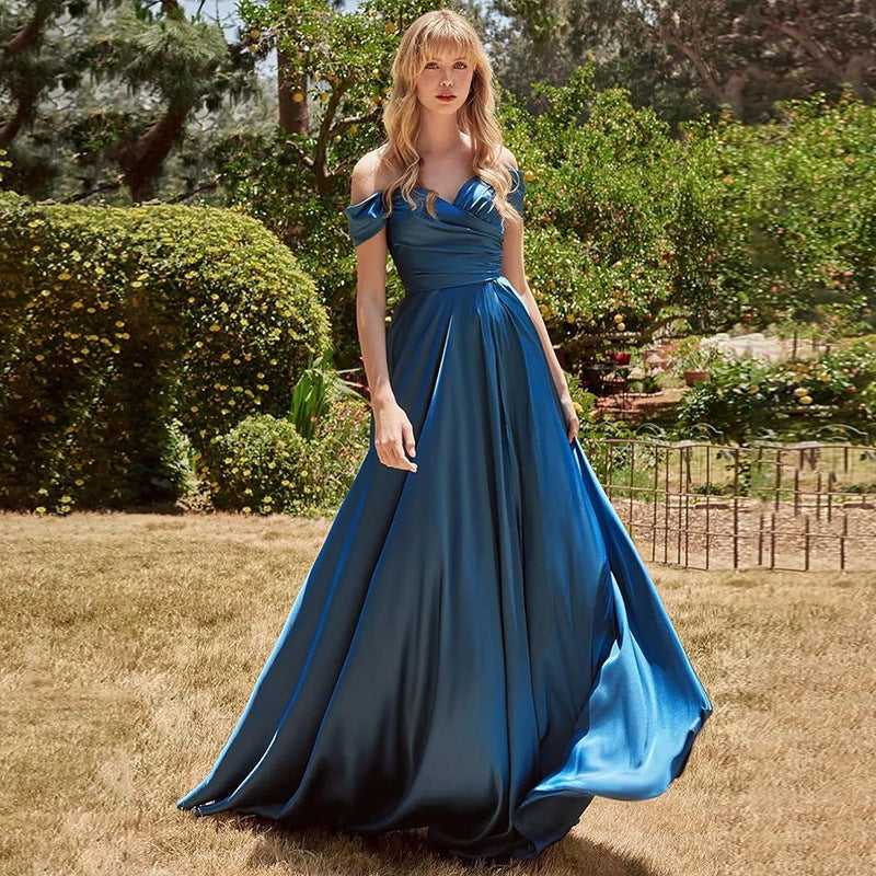 Vestido de dama de honor de concierto de temperamento de banquete solo