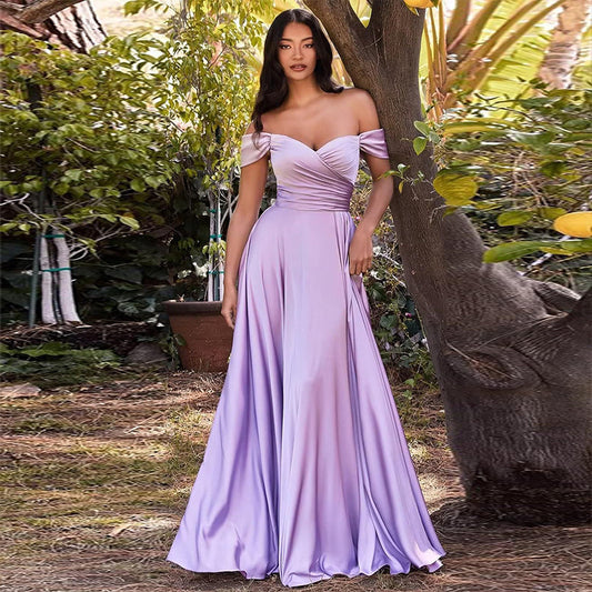 Vestido de dama de honor de concierto de temperamento de banquete solo